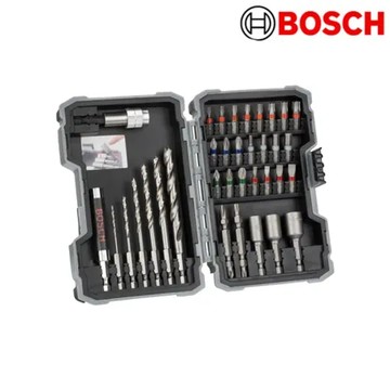 BOSCH博世 35件木工鑽頭起子頭套裝組 六角柄木工鑽頭 鑽頭起子頭套裝
