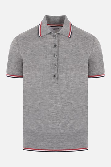 THOM BROWNE knit polo shirt Woman