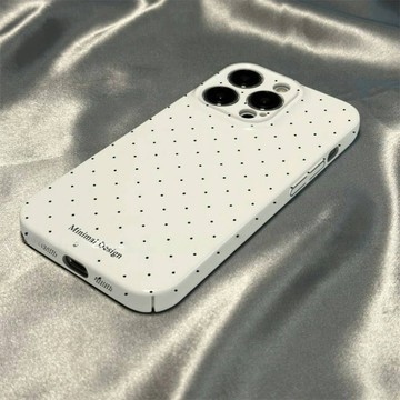 ✨新款iphone手機殼✨奶黃色波點適用蘋果17高級感蘋果17Pro手機殼潮流蘋果16新款蘋果1