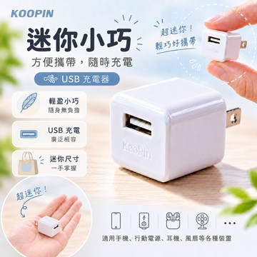 USB迷你充電器 5V1A 充電頭 5W 慢充 豆腐頭 風扇充電 藍芽耳機充電 手機充電頭 USB充電 USB豆腐頭