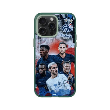 iPhone 15 Pro Max Clear 憂墨綠 - FFF - France National team - Mix Jerseys