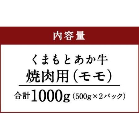 ふるさと納税 くまもと あか牛 焼肉用（モモ）1kg 牛肉 焼肉 赤牛 熊本 焼き肉 熊本県水俣市