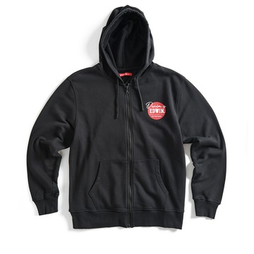 EDWIN｜男裝｜圓標印花長袖連帽外套