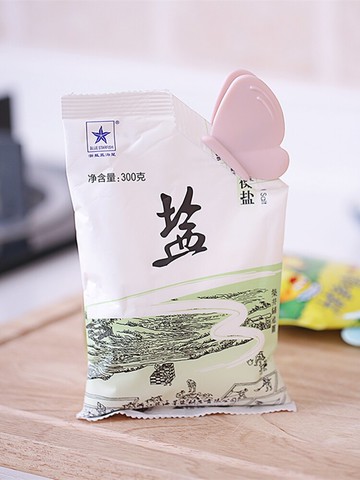 密封夾零食食品封口夾密封器出料嘴可愛保鮮防潮塑料袋夾子4個裝