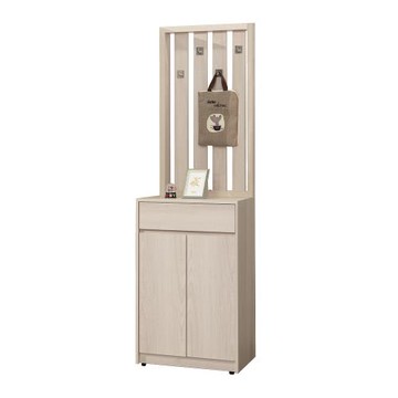 【唯熙傢俱】凱瑟琳橡木白2尺屏風鞋櫃