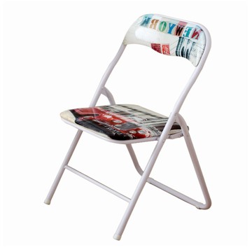 Cotton Field 棉花田傢飾 維琪城市風印花折疊椅  紐約  1個