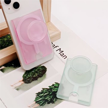 氣囊磁吸卡包magsafe支架透明適用蘋果iphone16promax手機殼卡套15可插身份證14pro公交門禁超強磁吸附背貼13