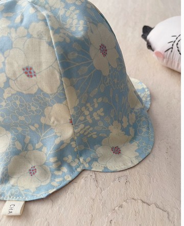 大小雪花朵     手工純棉遮陽花瓣帽/寶寶/幼童/親子用