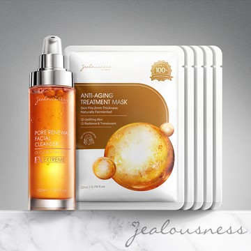 81酵母肌能緊緻面膜（5入組）+81酵素去黑頭潔顏露100ml