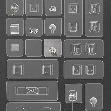 隔日到貨🏆無痕螺絲貼 單位貼 雙位貼 子母扣 螺丝贴 母扣 收納盒背膠掛勾 各種款式掛勾 螺絲貼 背膠 隔板貼