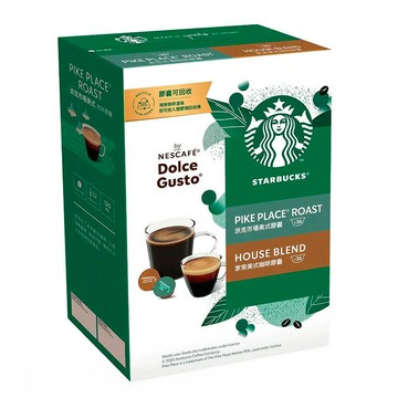 [COSCO代購5] C136621 星巴克 派克市場 + 家常美式咖啡膠囊 72顆 適用NESCAFE Dolce Gusto機器