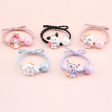 新款皮筋網紅女扎頭卡通顏值發飾庫洛米小皮筋玉桂狗頭繩爆款發圈 z8095