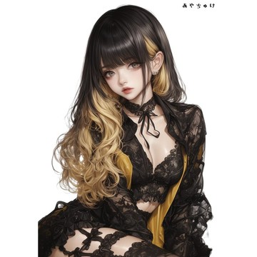 【2 月新品 2】07-092-0008 人物貼紙 黃黑色