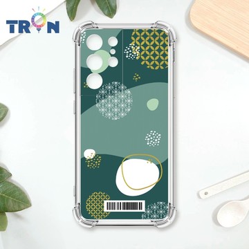 TRON 三星 S21 Ultra 日系和風圓點銅錢招財系列 四角防摔載具殼 軟殼 手機殼