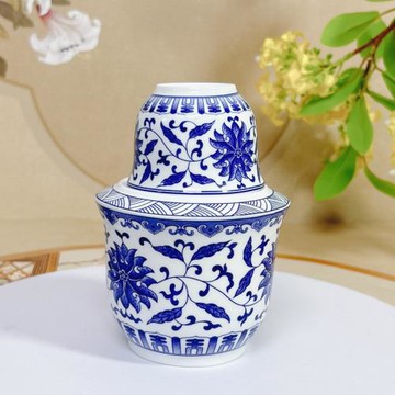 黃酒溫酒器家用燙酒壺中式酒具套裝酒杯白酒溫酒壺老式半斤熱酒器