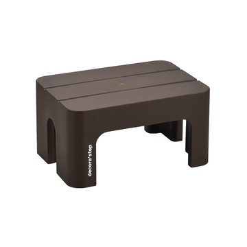 【日本squ+】Decora step日製多功能墊腳椅凳(高20cm)-深棕