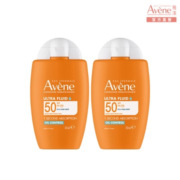 AVENE雅漾 雅漾去油光霧感防曬乳SPF50 50ml 2入
