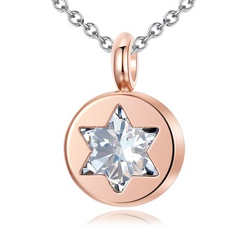 項鍊・六角星星|白鋼飾品．所羅門之星．客製刻字