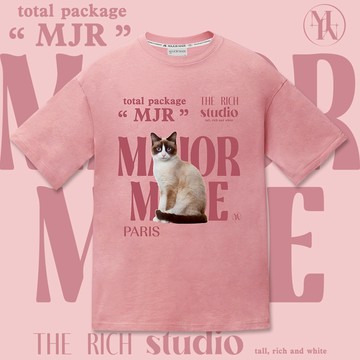 【MAJOR MADE】可愛有錢貓喵短TEE