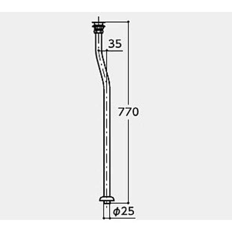 TL60NL1 TOTO 手洗器用排水金具付きいなずま管 LINEショッピング