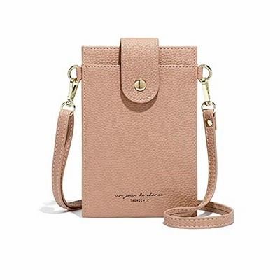 PORRASSO スマホポーチ レディース シンプル 財布 ミニ ショルダーカード収納 バッグ 防水 PU ポシェット 斜めがけ 財布 かわ