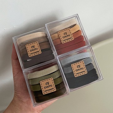 馬尾高彈力耐用無縫發繩韓國頭繩不勒頭發橡皮筋發圈皮筋女扎頭發