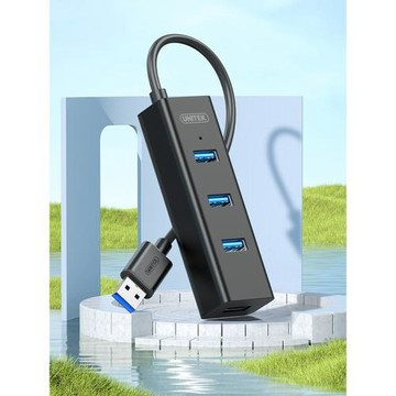優越者USB3.0分線器高速4口HUB集線器筆記本1.2米一拖四擴展供電