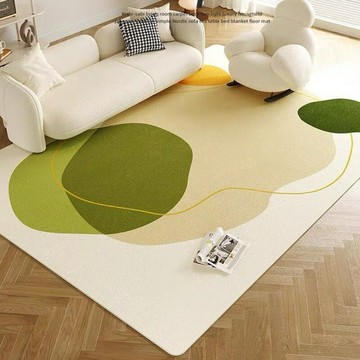 ??快速出貨 可開發票 奶油風水晶絨全鋪地毯客廳耐臟易打理防滑毯輕奢高級感沙發茶幾毯