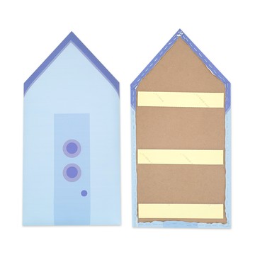 JoyNa - 2入-立體防撞隔音壁貼 加厚防撞墊 保護墊 房子造型-綠底灰門-2入 (25*50)