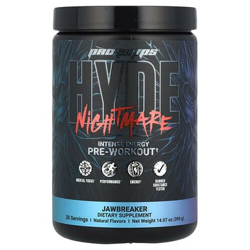 ProSupps, HYDE® Nightmare，優效能量鍛鍊前配方，大塊圓硬糖味，14.07 盎司（399 克）