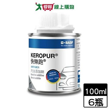 快樂跑 汽油添加劑 全新第三代 100ml【6件超值組】【愛買】