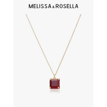 Melissa&Rosella 戚薇同款冰花項鏈鎖骨鏈小眾調性項鏈精致白領女