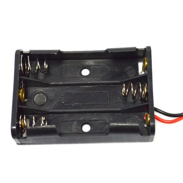 電池盒4號3槽 3節電池座4號1節電池盒 AAA 4.5V 帶線無蓋無開關【DX309】  123便利屋