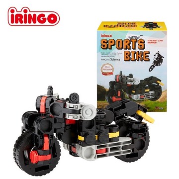 【韓國iRingo】百變創意3D積木-車輛系列(競速摩托車)
