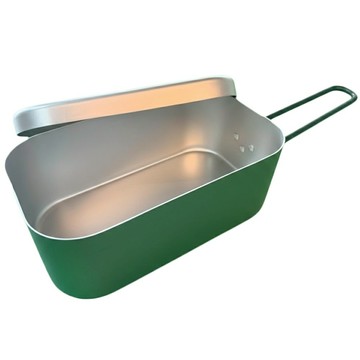 瑞典 CLS 本色鋁飯盒 800ml  1個  鋁綠色