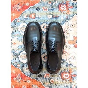 英倫手工真皮通勤男鞋日系復古大頭鞋圓頭商務休閑皮鞋男婚鞋黑色