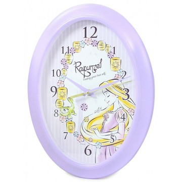 日本正版 Disney 迪士尼 魔髮奇緣 長髮公主/樂佩公主 掛鐘/時鐘《 靜音無聲連續機芯 》★ 簡單時尚可愛 ★ 夢想家 Zakka'fe