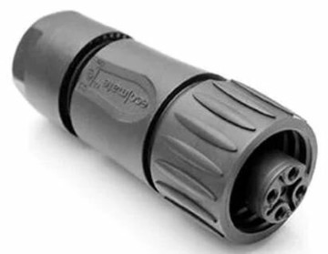 C01620D00310012 Amphenol 4P 母頭 母插座 黑色標準環形連接器(含稅)【佑齊企業】