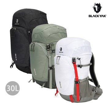 【BLACKYAK】ALPINE DELTA 30L後背包(深綠/白色/黑色)-健行包 登山後背包|BYEB1NBF03
