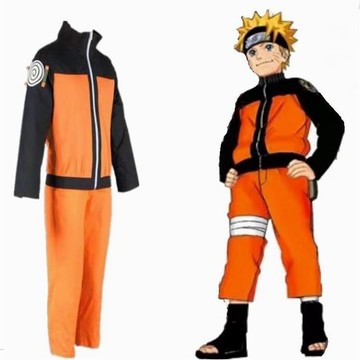 免運 動漫cosplay忍者旋渦佐助疾風傳表演服火影忍者拼色隊服鳴人套裝