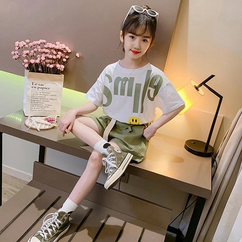 数々のアワードを受賞】 デニム トップス セット アップ140女の子 子供服 半袖夏服可愛い韓国6m 
