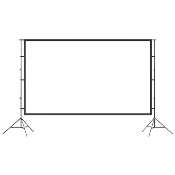 雙支架投影布幕組 升級為鐵工藝打造 穩定耐用 拆卸式輕巧好攜帶 全視角160度廣角觀看