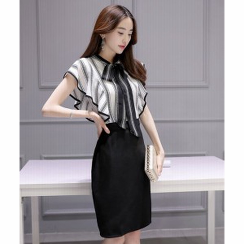 スタイリッシュオフィスワンピース ストライプ 通販 Lineポイント最大6 0 Get Lineショッピング