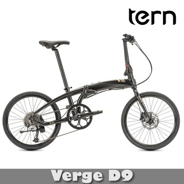 【門市自取限定】TERN 9速折疊車【消光黑/銅色標】Verge D9