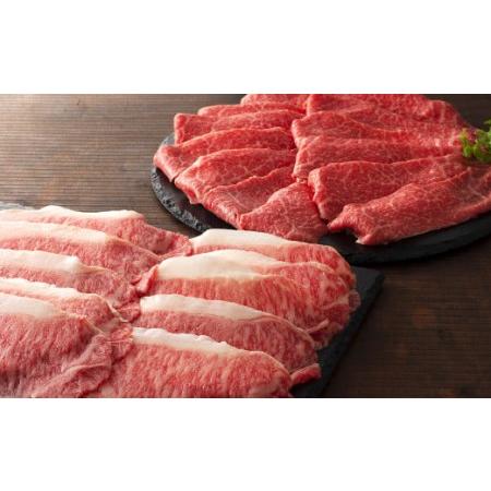 ふるさと納税 フジチク 藤彩牛 すき焼き しゃぶしゃぶ セット 合計1.5kg 牛肉 黒毛和牛 国産 食べ比べ ロース モモ 熊本県菊陽町