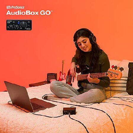 PreSonus AudioBox GO USB-C Audio Interface for music production with Studio One DAW Recording Software, Music Tutorials, Sound Samples and Virtual I