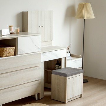 完美主義 | OPAL植木2尺2化妝桌椅組 化妝桌 化妝品收納 化妝鏡 【Y0085-B】