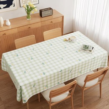 桌布免洗防水防油防燙北歐長方形餐桌布塑料臺布小清新茶幾布