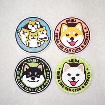 [倉屋]柴犬小物系列-pvc耐熱杯墊 10cm