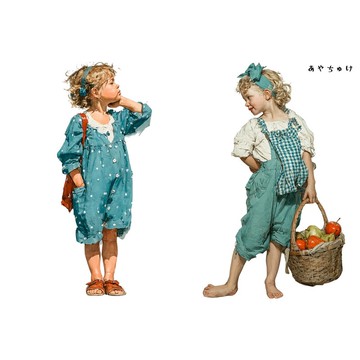 【4 月新品 2】08-122-0104 人物貼紙 鄉村女孩